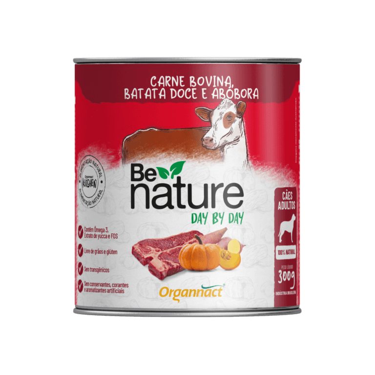 Ração Úmida Organnact Be Nature Carne Bovina 300g